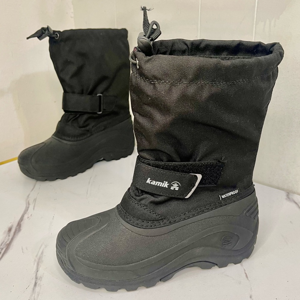 Kamik Black Kids Rain & Snow Boots